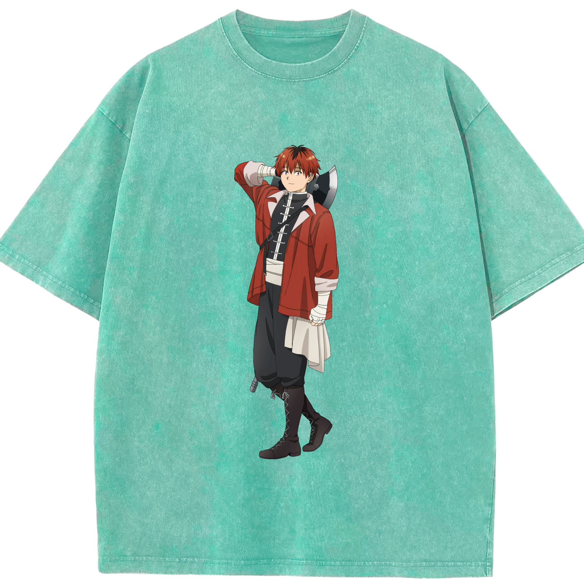 （画像用） 葬送のフリーレン Frieren 綿100% ヴィンテージ風 半袖Tシャツ（フロントプリント）